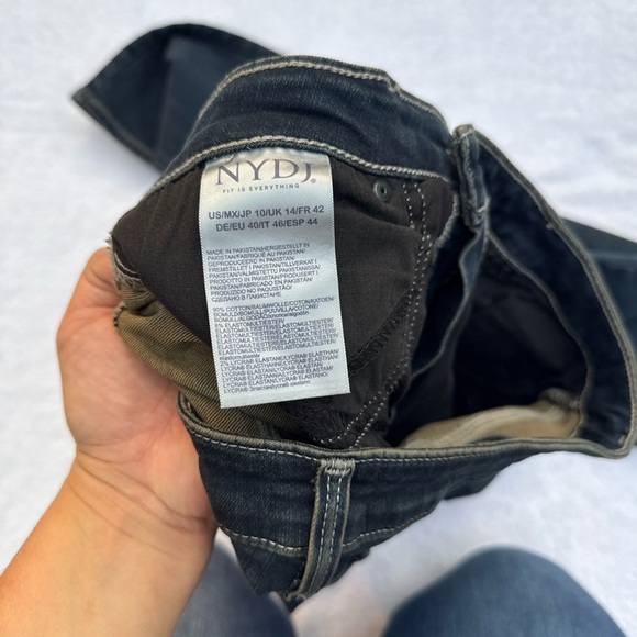 NYDJ Midnight Blue Straight Leg Jeans size 10 - Picture 5 of 9